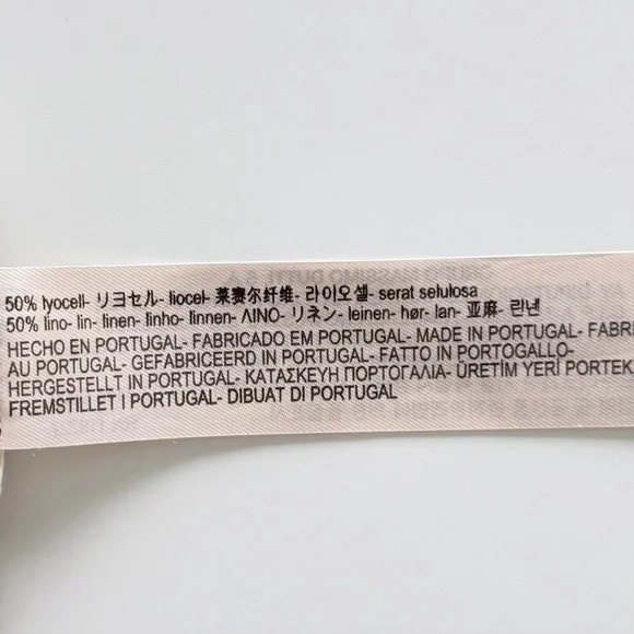 Massimo Dutti Linen Lyocell Cropped Pants High Rise Beige XS Size US 2 - Picture 7 of 10